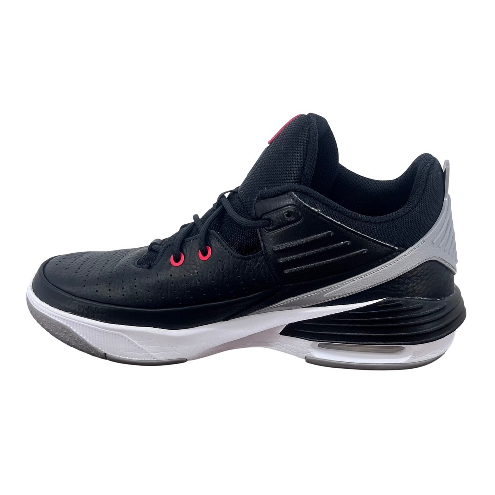 Nike Men's Jordan Max Aura 5 Shoes Size 10.5 Black Cement Red White DZ4353-061‎ - Picture 8 of 11